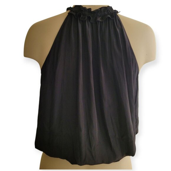 Ramy Brook Black Sleeveless Balloon Hem Blouse S - Picture 4 of 12